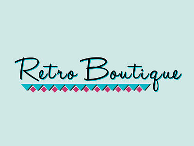 Retro Boutique Logo Mockup logo design retro