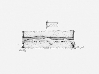 PB + J Sandwich Illustration