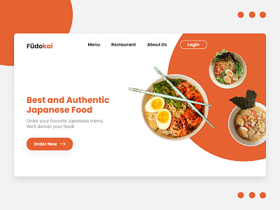 Landing Page - Fudokai food javanese jepang landingpage ramen