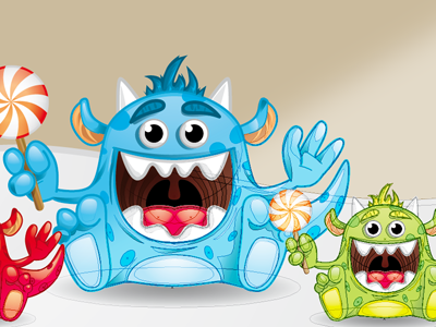 Candy Monsters candy monsters vectors