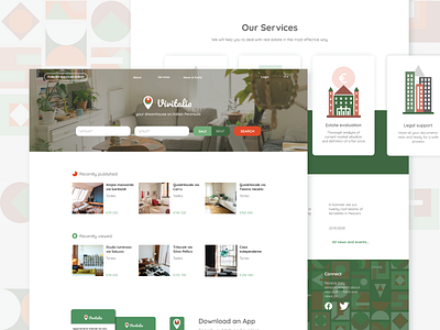Vivitalia Real Estate Website home house italy legal property real estate ui ux website