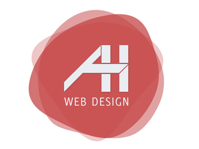 Alan Horne Web Design Logo Concept alan horne logo red