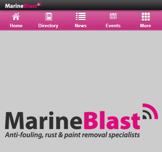 Marineblast Android App UI - Splash Page android black design grey pink ui