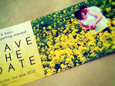 Save the Date save the date wedding yellow
