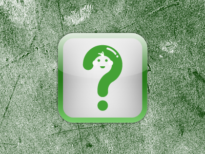 Baby Trivia Logo baby green iphone icon logo