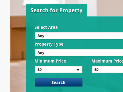 Property Search button green property search
