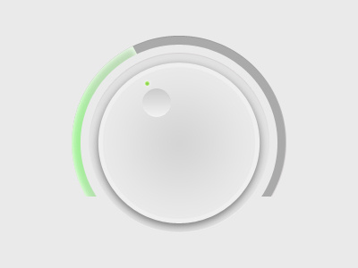 Volume Dial button dial green grey