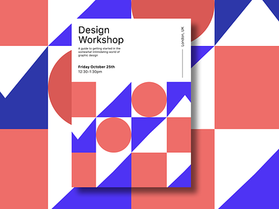 Design Workshop Poster branding design