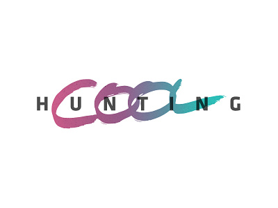 Cool Hunting brush cool font hunting identity lettering logo marker type typography