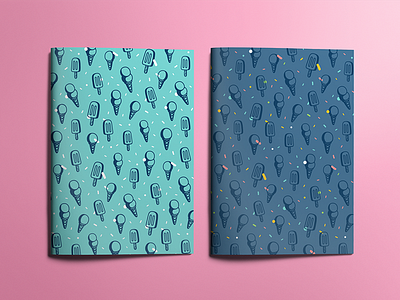 🍦 cone food frozen 🍦 ice cream illustration pattern patterns stroke 💛