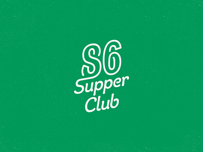 Eighty-Six Supper Club 86 branding club eighty six green lettering logo logotype supper supper club wordmark