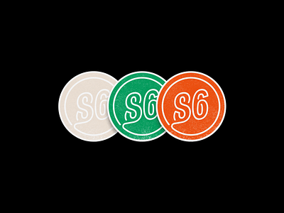 Eighty-Six Supper Club - Badges 86 badges branding club eighty six green logo logomark orange supper supperclub