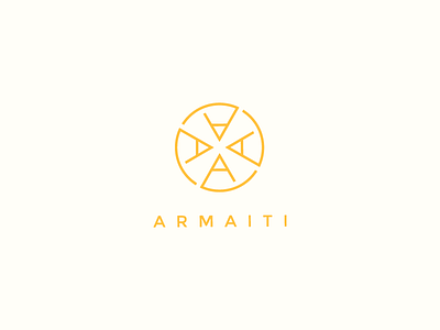 Armaiti armaiti branding clothing fashion gold identity logo yellow