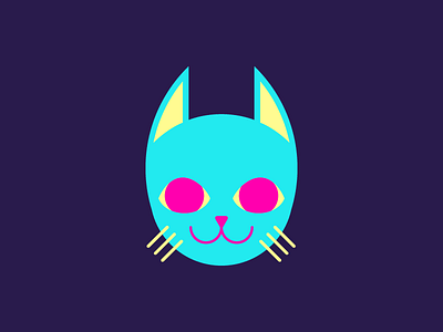 Cat Attack !! attack branding bright cat colours creepy fun identity logo meow neon