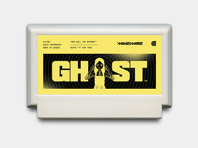 GHOST™ / My Famicase Exhibition 2017 black branding famicase famicom game gaming ghost gray layout type videogames yellow