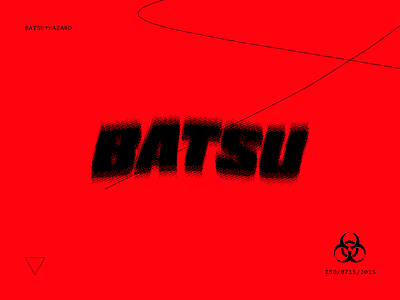 batsu*hazard batsu batsuwolves biohazard black chemicals danger experiment hazard red texture type