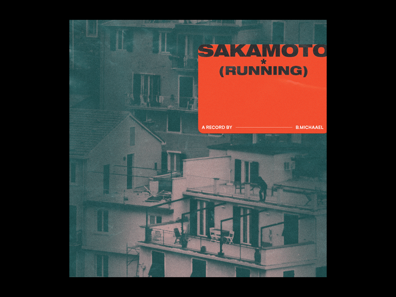 Sakamoto (Running) – Explorations album art black explorations music record red sakamoto single