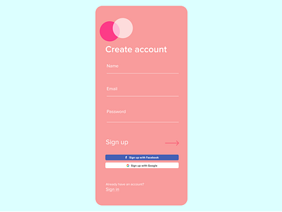 Daily UI - Sign up page