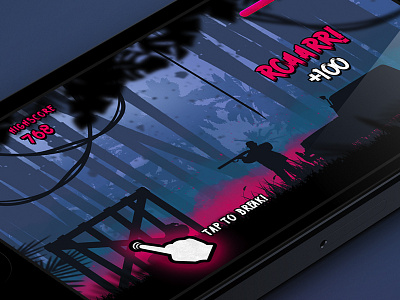 Ape Escape Game android game game ui ios game iphone5 game magenta moody silhouette ui unity