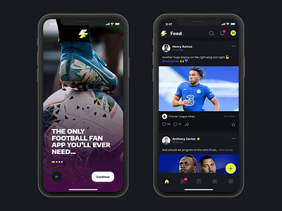 Football Fan App UI Concept