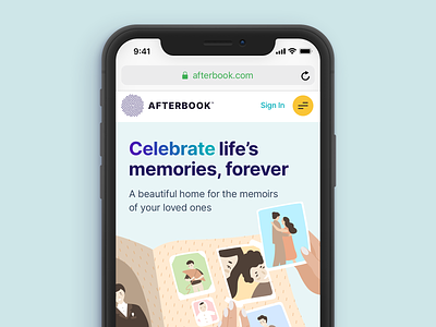 Afterbook Landing Page
