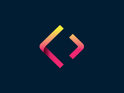 New Agency Symbol agency fold gradient interactive logo magenta movement progressive rebrand symbol tappable tappable agency yellow