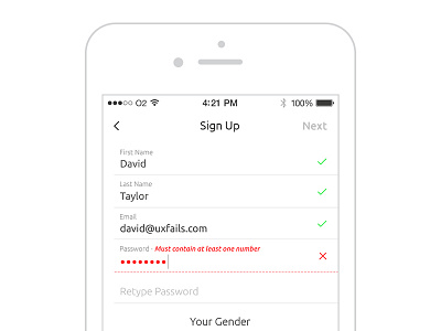 iOS Labels & Validation