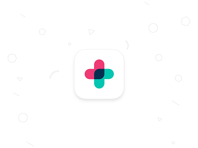 Health App Icon app care clean health icon love multiply plus white