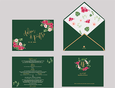 invitation wedding animation art branding character clean design flat identity illustration logo vector