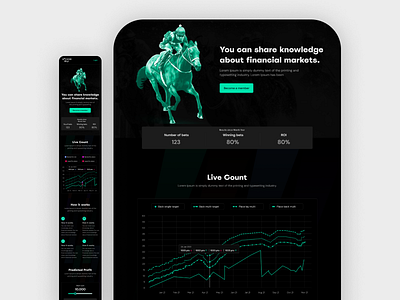 Betting website design