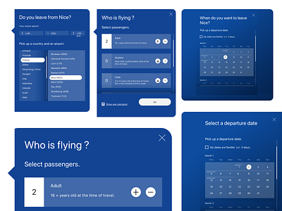 Components of flight booking system