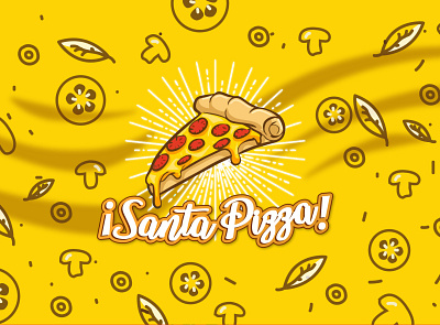 Santa Pizza- Branding Concep pizza logo product design web design