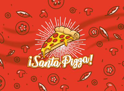 Santa Pizza- Branding Concep branding pizza logo product design web design