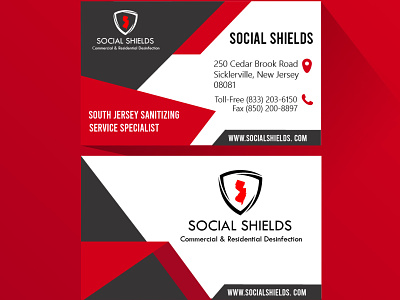 Social Shields diseño tarjeta de presentacion