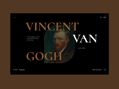 Van Gogh website concept