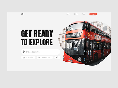 Travel Website design ui ux web