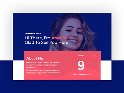 Freelance Designer Personal website branding design gutenberg template design typography web webdesign wordpress