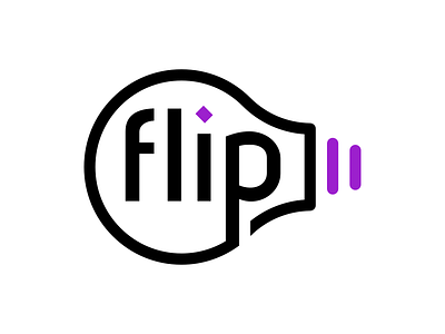 Flip Bulb - Logo branding identity lightbulb logo