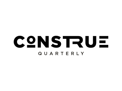 Construe Quarterly - Logo brand development branding editorial logo logo design