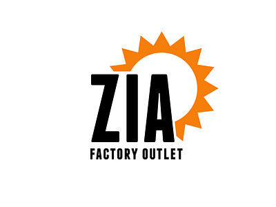 Zia Factory Outlet brand development logo new mexico sunrise
