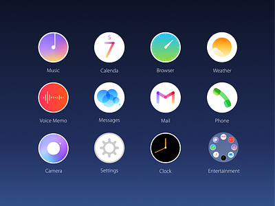 Mobile System Icon Design app design flat icon minimal ui ux