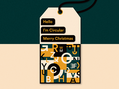 Circular typeface Gift Tag | Weekly Warm-Up