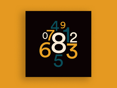Circular Typeface Book - Numeral black book circle circular color colour design laurenz brunner numbers numeral square thanh soledas type typeface typography yellow