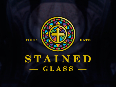 Stained Glass Window Logo