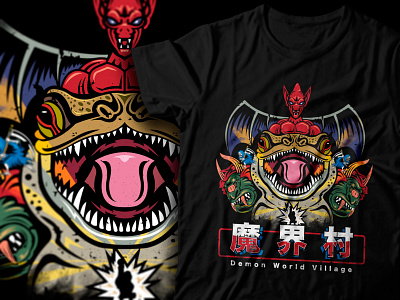 Demon World Village T-shirt