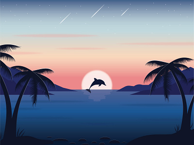 Dolphin Sunset #2