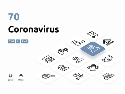 Coronavirus - Icons Pack adobe illustrator coronavirus design flat icons illustrator ui vector