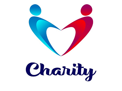 Charity Logo adobe illustrator app branding charity design flat illustration illustrator logo ux vector