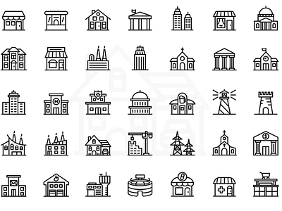 Buildings Icons