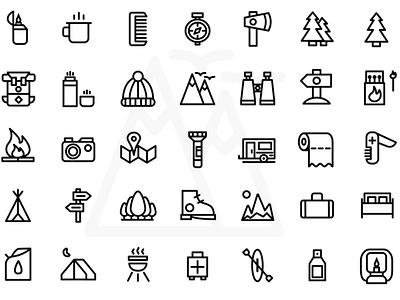 Camping Icons